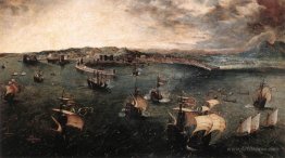 Naval battle in the Gulf of Naples