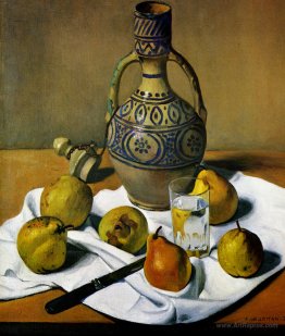 Moroccan jug and pears