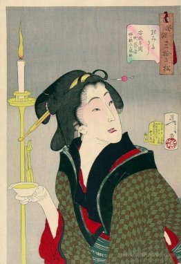 Looking thirsty - The Appearance of a Town Geisha, a Bargirl in