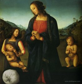 Virgin with a Child, St. John and an angel (Madonna del Sacco)