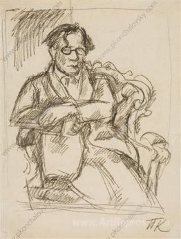 Sketch of portrait of of the writer Sukhotin