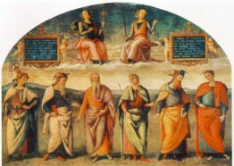 Prudence and Justice with Six Antique Wisemen