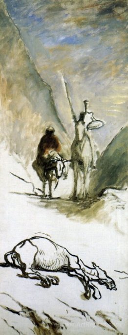 Don Quixote, Sancho Pansa and the Dead Mule