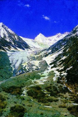 Glacier on the way from Kashmir to Ladakh