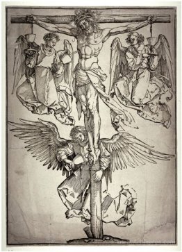 Christ on the Cross with Three Angels