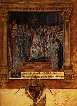 Louis XI chairing a chapter