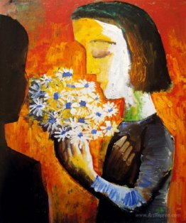 Girl and Flowers