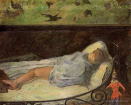 Young Girl Dreaming (Study of a Child Asleep)