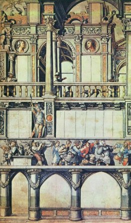 Design for the facade decoration of the dance house in Basel