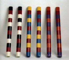 Six Round Wooden Bars