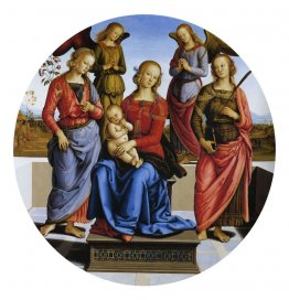 Madonna Enthroned with Saints Catherine and Rose of Alexandria a