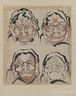 Sketch of Four Faces