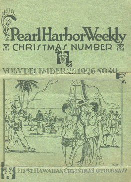 Manookian's cover for 'Pearl Harbor Weekly', December 1926