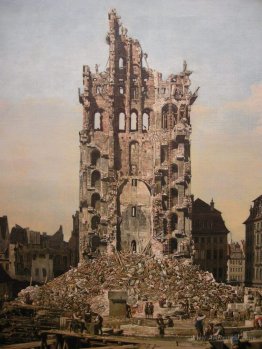 Ruins of Dresden's Kreuzkirche