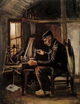 Man Winding Yarn