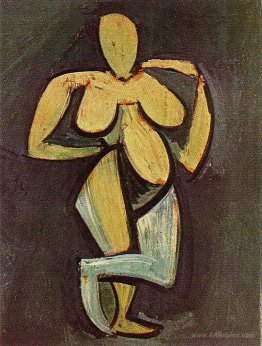 Standing female nude