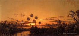 Florida River Scene: Early Evening, After Sunset