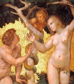 Adam and Eve, from the 'Stanza della Segnatura' (detail)