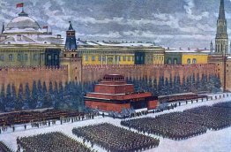 The Red Army on parade in Red Square, Moscow, November 1940