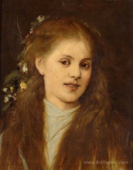 Woman with Flowers in Her Hair