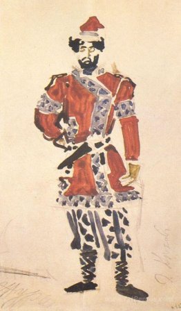 Prince's huntsman (Costume design for the opera "The Enchantress