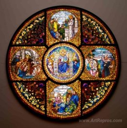 The Story of the Cross window