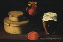 Still life (box with pots)