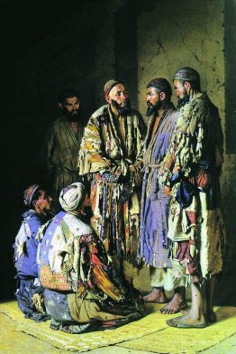 Politicians in opium shop. Tashkent.