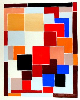 Design in the style of Mondrian, possibly for a rug, from 'Compo