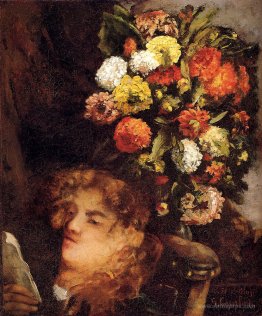 Head of a Woman with Flowers