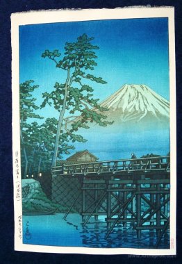 Mount Fuji by Moonlight, Kawai Bashi