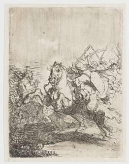 A cavalry fight