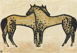 Two Spotted Horses