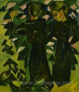 Two Girls in a Garden