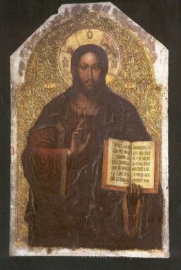 Icon of the Savior from the Maniava Hermitage iconostasis1698