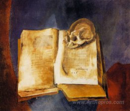 A Skull on the Open Book