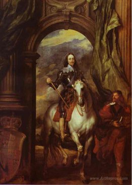 Equestrian Portrait of Charles I, King of England with Seignior