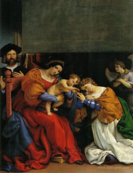 The Mystic Marriage of St. Catherine with the patron Niccolo Bon