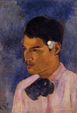 Young Man with a Flower Behind his Ear