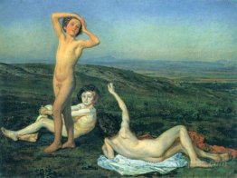 Three nude boys