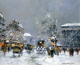 Place de la Madeleine, Winter