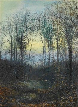 Wooded valley, probably Bolton Woods Lovers in a woodland cleari