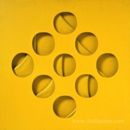 Yellow curved intersurface