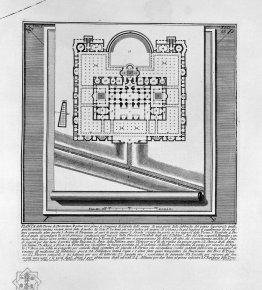 The Roman antiquities, t. 1, Plate XLII. Plan of the Baths of Di