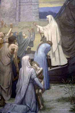 St. Genevieve Bringing Supplies to the City of Paris after the S