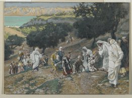 Jesus Heals the Blind and Lame on the Mountain