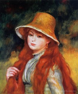 Young Girl in a Straw Hat