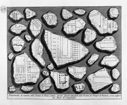 The Roman antiquities, t. 1, Plate V. Map of ancient Rome and F