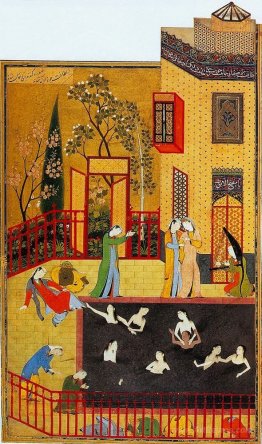 A miniature painting from the Iskandarnama