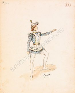 Design of male medieval costume